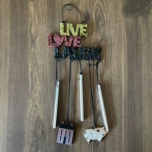 Live love laugh farmhouse wind chimes